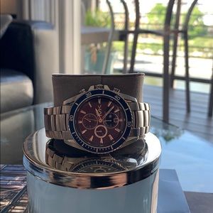 Michael Kors Men's Lansing Blue Dial Watch MK8354